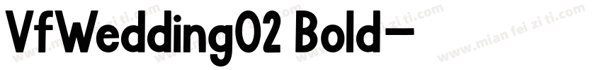 VfWedding02 Bold字体转换